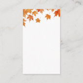 Herfst Bruiloft Feest Cadeau Registratie QR Code Informatiekaartje (Achterkant)