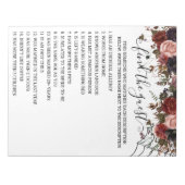 Herfst Bruiloft Feest Halloween Spel Bloemig Notitieblok (Voorkant)