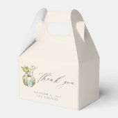 Herfst Bruiloft Feest Pompoen Calligrafie Bedankt Bedankdoosjes (Achterkant)