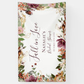 Herfst Bruiloft Feest Welkom Spandoek (Verticaal)