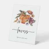 Herfst Bruiloft Feestje Bord Reclamebord Met Voetstuk (Voorkant)