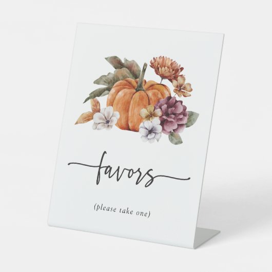 Herfst Bruiloft Feestje Bord Reclamebord Met Voetstuk (Voorkant)