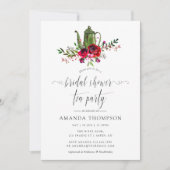 Herfst - Bruiloft Florale Thee Bridal Shower Kaart (Voorkant)
