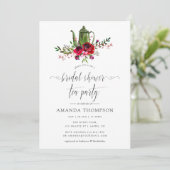 Herfst - Bruiloft Florale Thee Bridal Shower Kaart (Staand voorkant)