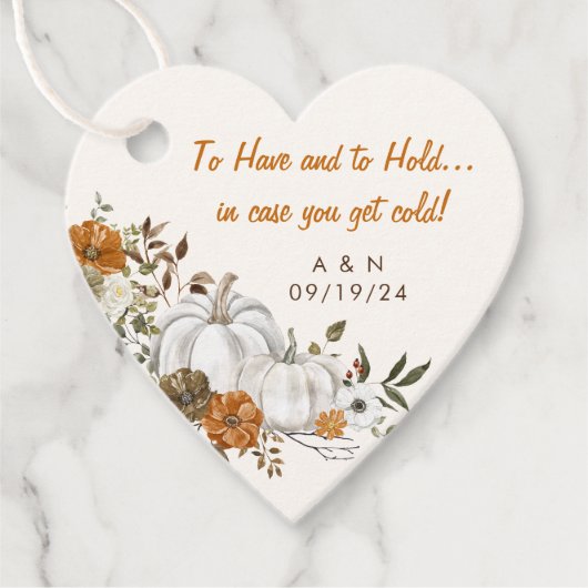 Herfst bruiloft gooien deken rustieke bloemige pom bedankjes labels (Voorkant)