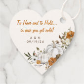 Herfst bruiloft gooien deken rustieke bloemige pom bedankjes labels (Achterkant)