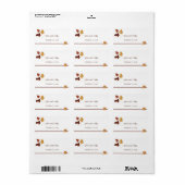 Herfst bruiloft gunst labels (Full Sheet)