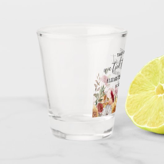 Herfst bruiloft gunst neem een schot shot glas (Links)