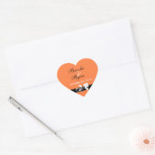 Herfst bruiloft hart Sticker (Envelop)