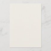 Herfst bruiloft herfst pruim eenvoudig elegant menu (Achterkant)