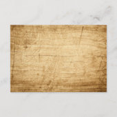 Herfst Bruiloft Informatie kaart voor Rustieke Bru (Achterkant)