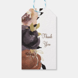 Herfst Bruiloft Krachtig Glamour Bloemen Modern Bl Cadeaulabel