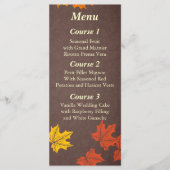 herfst bruiloft menu (Voorkant)