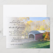 Herfst Bruiloft na de bruiloft brunch bij de overd Kaart (Voorkant / Achterkant)