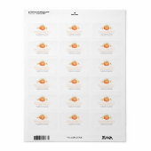 Herfst bruiloft pompoen waterverf aangepast adres etiket (Full Sheet)