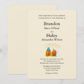 Herfst bruiloft pompoenen uitnodiging (Voorkant / Achterkant)