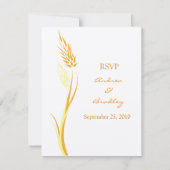  herfst bruiloft reactie Kaart (Voorkant)