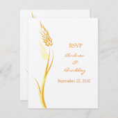  herfst bruiloft reactie Kaart (Voorkant / Achterkant)