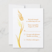  herfst bruiloft reactie Kaart (Achterkant)