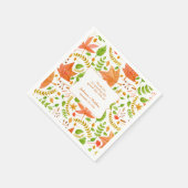 Herfst bruiloft receptie servetten / dank u berich (Hoek)