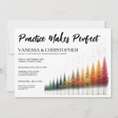 Herfst bruiloft repetitie kaart (Voorkant)