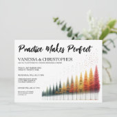 Herfst bruiloft repetitie kaart (Staand voorkant)