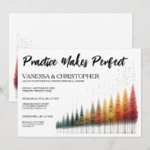 Herfst bruiloft repetitie kaart (Voorkant / Achterkant)