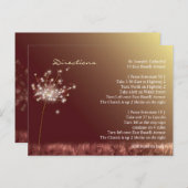 Herfst Bruiloft Richting Accommodatie Enclosure Briefkaart (Voorkant / Achterkant)