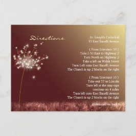 Herfst Bruiloft Richting Accommodatie Enclosure Briefkaart