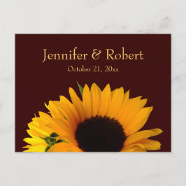 Herfst bruiloft RSVP Briefkaart