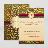 herfst bruiloft rsvp kaarten (Voorkant / Achterkant)