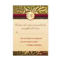 herfst bruiloft rsvp kaarten