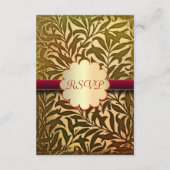 herfst bruiloft rsvp kaarten kaartje (Achterkant)