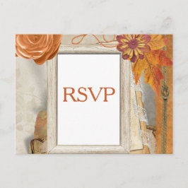 Herfst bruiloft RSVP Uitnodiging Briefkaart