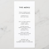 Herfst bruiloft rustieke Waterverf bergketen Menu (Voorkant)