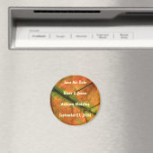 Herfst bruiloft Save the Date Magnet (Insitu (Vaatwasser))