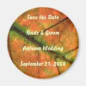 Herfst bruiloft Save the Date Magnet (Voorkant)