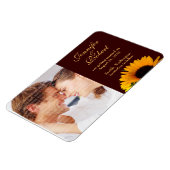 Herfst Bruiloft Save the Date Magnet Magneet (Linkerzijde)