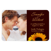 Herfst Bruiloft Save the Date Magnet Magneet (Horizontaal)