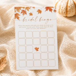 Herfst Bruiloft Shower Bingo Spel