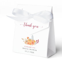 Herfst Bruiloft Shower Pompoen Script Bedankt