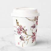 Herfst Bruiloft Shower Thema Papieren Bekers | Roe (Links)