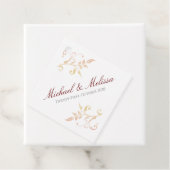 Herfst Bruiloft Spiraal Bedankjes Labels (In situ)