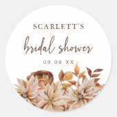 Herfst Bruiloft Sticker (Voorkant)