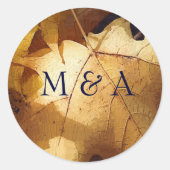 Herfst bruiloft stickers (Voorkant)