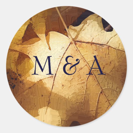 Herfst bruiloft stickers (Voorkant)