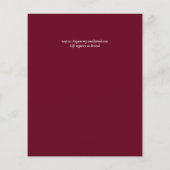 Herfst Bruiloft Suite Terracotta Bourgondië Rood (Achterkant)