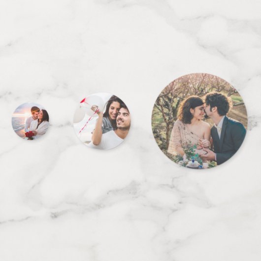 Herfst Bruiloft tafel decor Foto confetti (Voorkanten)