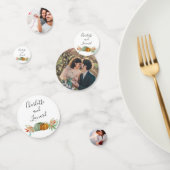 Herfst Bruiloft tafel decor Foto confetti (Groep)