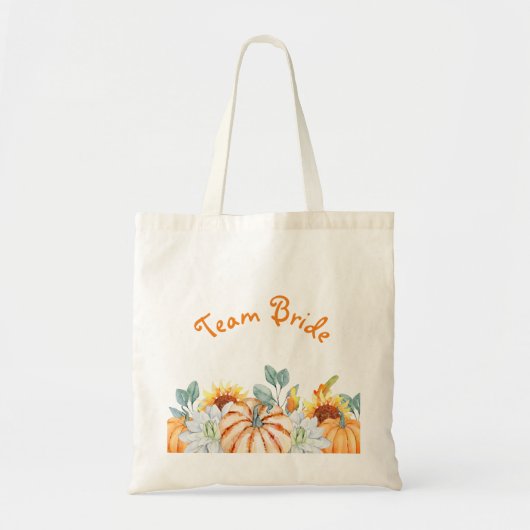 Herfst bruiloft thema bruidsmeisje cadeau tote bag (Voorkant)